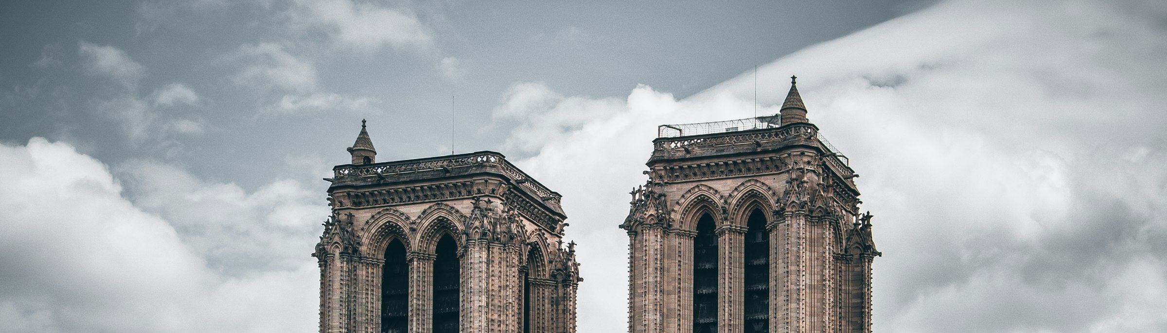 The towers of Notre-Dame de Paris